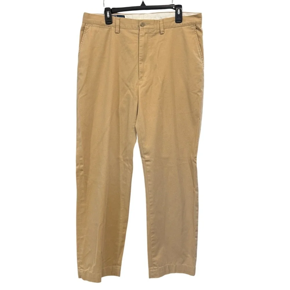 Polo Ralph Lauren Mens Prospect Pant Tan Khaki Cotton Chino Sz 36 Preppy Dadcore